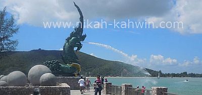 pemandangan di pantai Songkhla