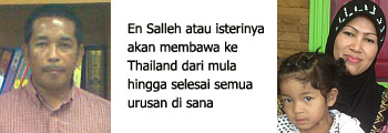 salleh akan menguruskan perjalanan di Thailand